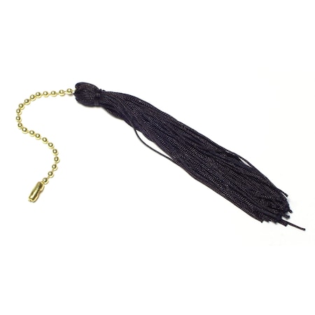 Midwest Fastener 5" Black Colored Ball Chain Tassels 3PK 64645